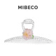 Mibeco瑰意琦行仙气桃花抓夹原创可爱粉色花朵发夹大号金属鲨鱼夹