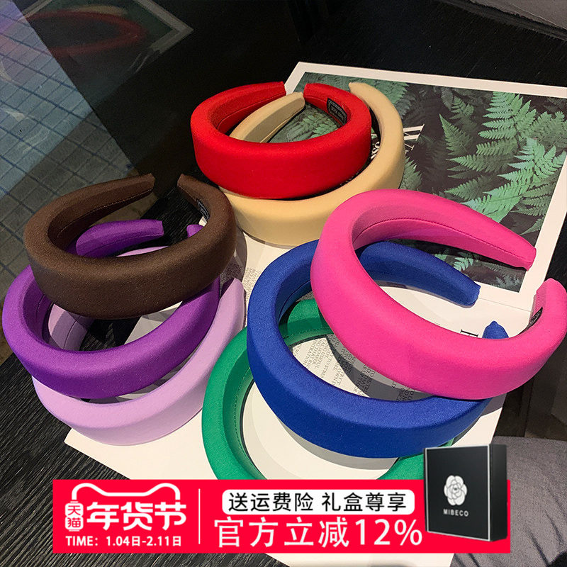 加厚海绵发箍发夹复古红色头饰韩国洗脸增高颅顶头箍2025新款发卡,饰品/流行首饰/时尚饰品新,发饰,淘宝优惠券,粉丝福利购,淘宝优惠卷