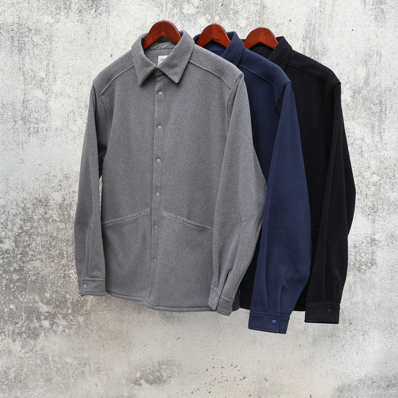 polartec200 内外穿 保暖轻便抓绒摇粒绒男休闲衬衫