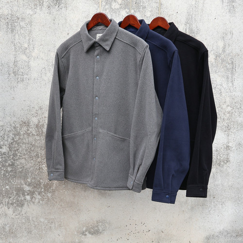 冬款保暖轻便 polartec200 内外穿 抓绒摇粒绒男休闲衬衫