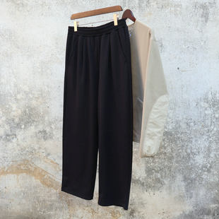 秋冬 薄抓绒直筒 垂感 轻质保暖 运动裤 加绒运动男居家卫裤