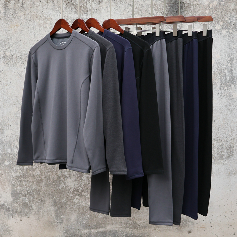 冬款 厚 加绒保暖内衣套装 磨毛加厚男秋衣秋裤