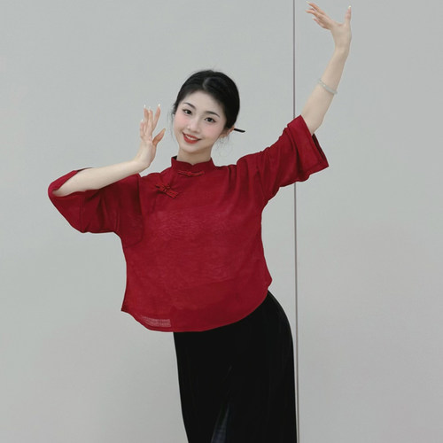 衣霓子国风古典舞服七分袖四季女