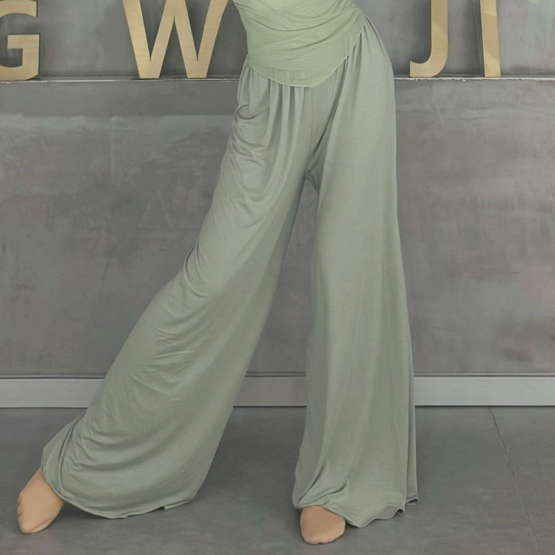 衣霓子古典舞裤高腰垂感练舞裤