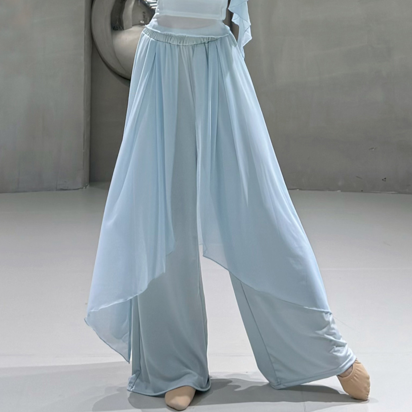 古典舞双层阔腿裤飘逸舞蹈裤中国舞纱裤现代舞练功裤民族风演出服,运动/瑜伽/健身/球迷用品,古典舞服,淘宝优惠券,粉丝福利购,淘宝优惠卷