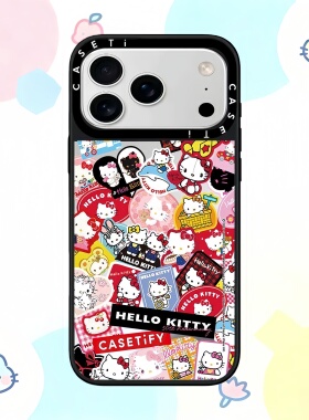 【韩国】caset1ify凯蒂猫kitty五十周年适用于苹果17promax手机壳/iphone16promax/15pro/14plus13磁吸手机壳