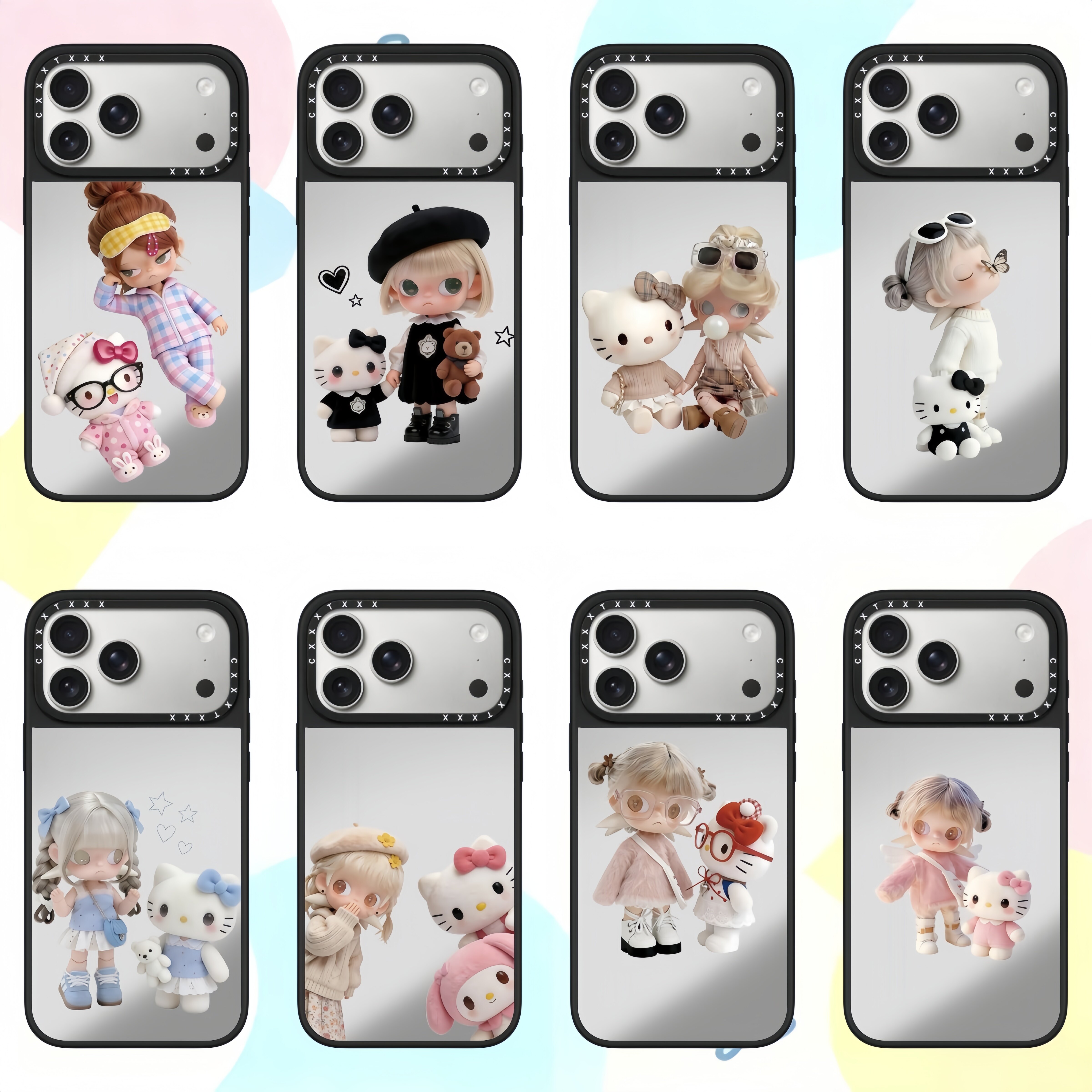 【韩国】嘎子姐kitty潮流装扮伙伴苹果17Promax适用于iPhone16Pro手机壳15pro明星同款14Pro卡通可爱13防摔壳