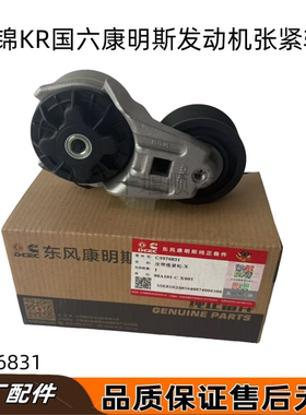 适用东风天锦KR国六康明斯发动机皮带张紧轮发动机皮带轮C3976831