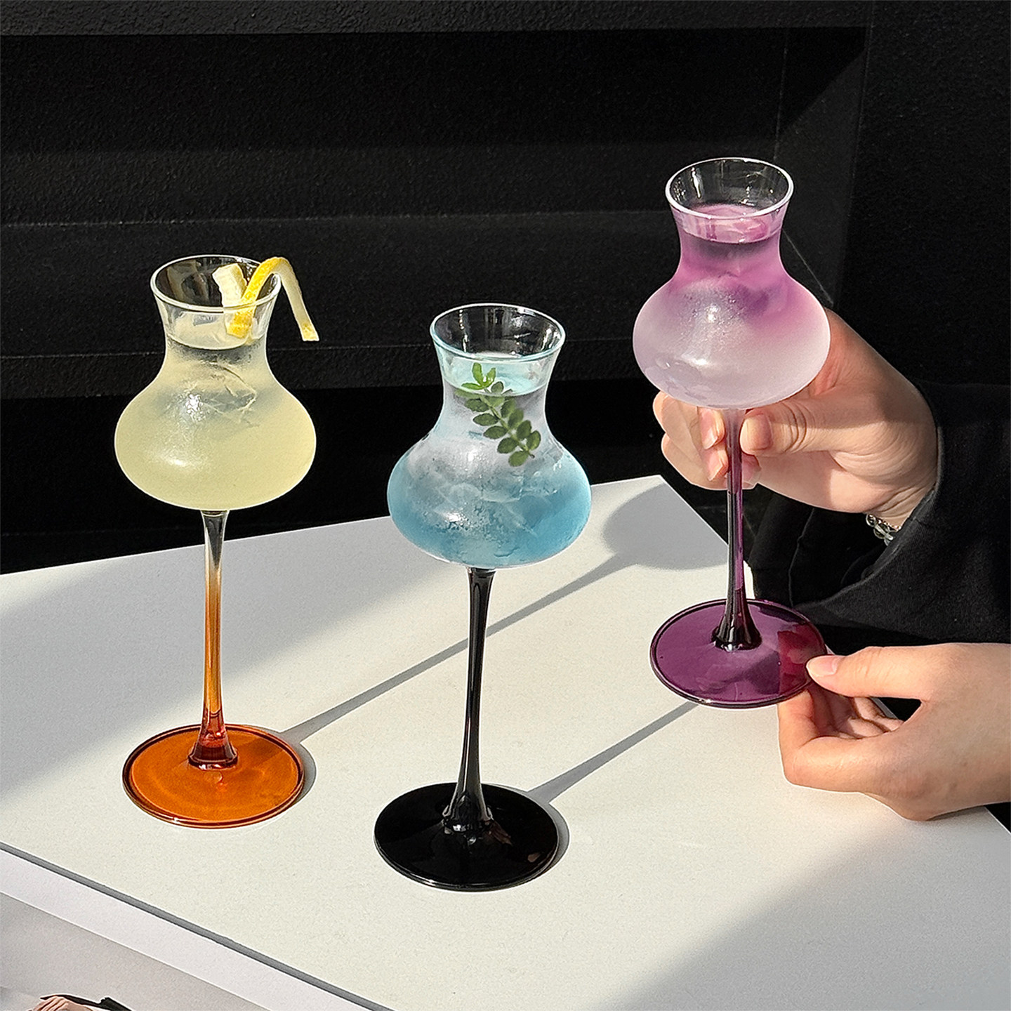 北欧复古手工高档玻璃杯