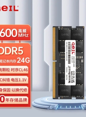 GEIL金邦 16G DDR5-5600 4800 笔记本内存条 千禧系列 盒装原装