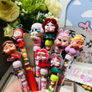 泡泡粒笔萌粒串串少女按动中性笔可爱高颜值0.5学生创意趣味哭娃