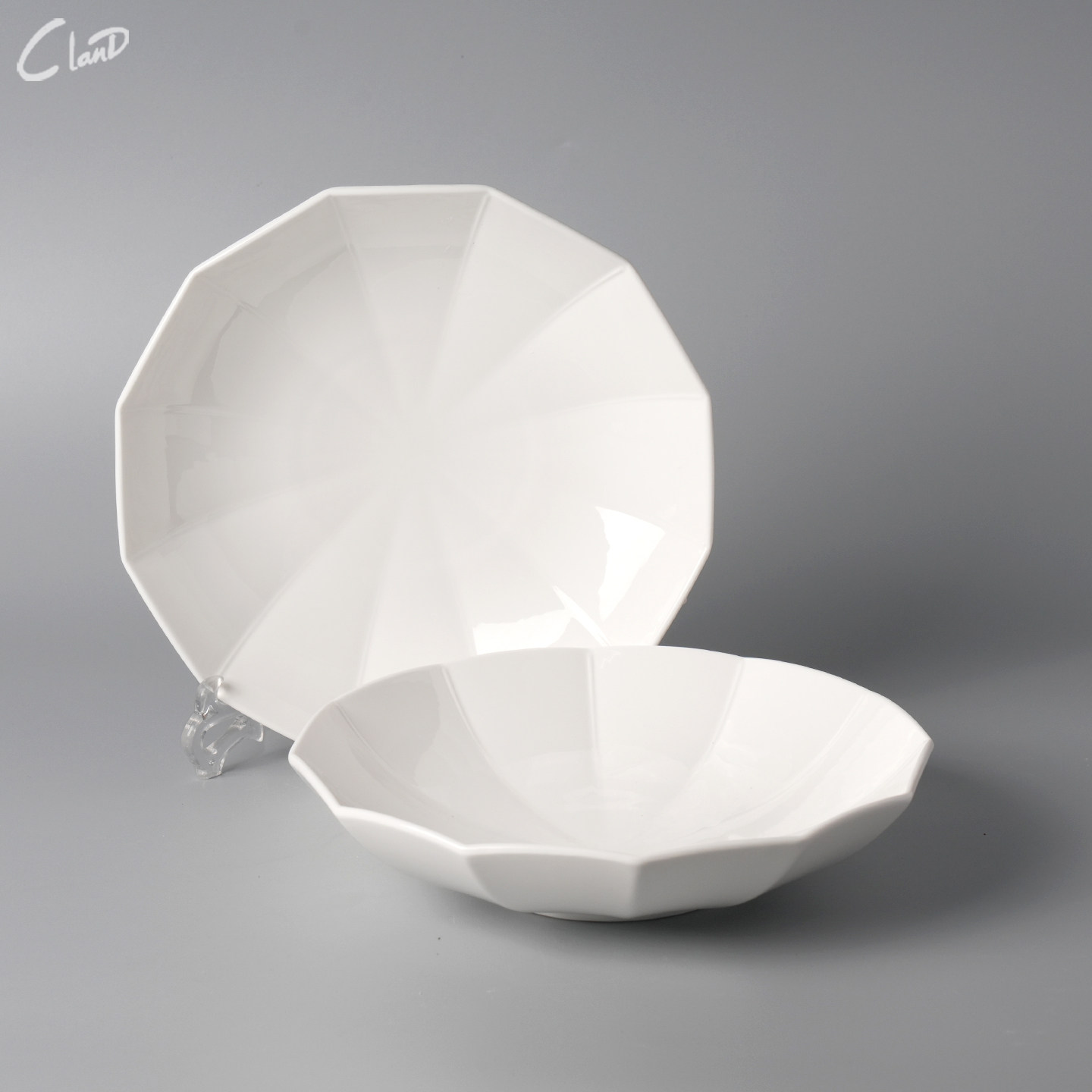 创意白色陶瓷餐具雨伞汤碗简约商用特色菜品宴会酒店餐厅精致盘子,餐饮具,盘,淘宝优惠券,粉丝福利购,淘宝优惠卷