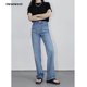 直筒牛仔裤 twosweet 休闲窄版 四面弹美式 显瘦 360°伸缩无压感