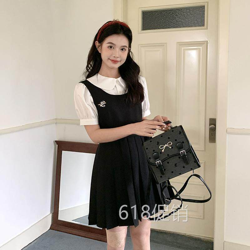 东京岁时记jk制服日系背心裙学院风抱婴袋裙洋装女收腰显瘦白衬衫