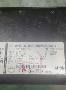 议价SCL055/30011/A/10/BA/AA/04/001可维修