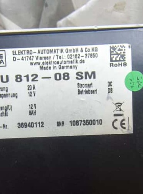 议价elektro automatik BU812-08SM电源可维修