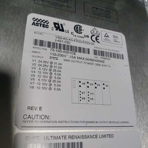 议价雅达ASTEC VS3-K5-K5-F233-F233-0可维修