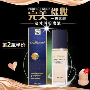 雅诗纯兰黛金砖沁水粉底液不卡粉不脱妆透气遮瑕美白定裸妆bb霜