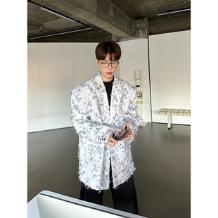 一件小香风休闲风外套西服男时髦垫肩西装 高林凡 秒变穿搭博主