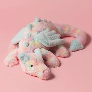 英国Jellycat祖拉利亚龙毛绒玩具彩虹龙玩偶糖果飞龙公仔娃娃礼物