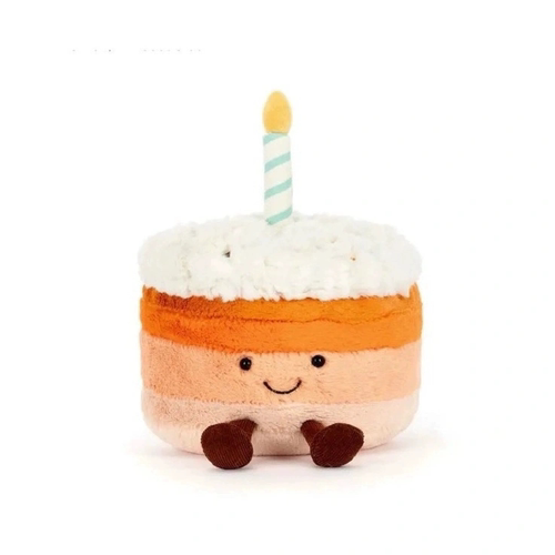 英国Jellycat橘色生日蛋糕25周年限定玩偶公仔毛绒玩具儿童礼物