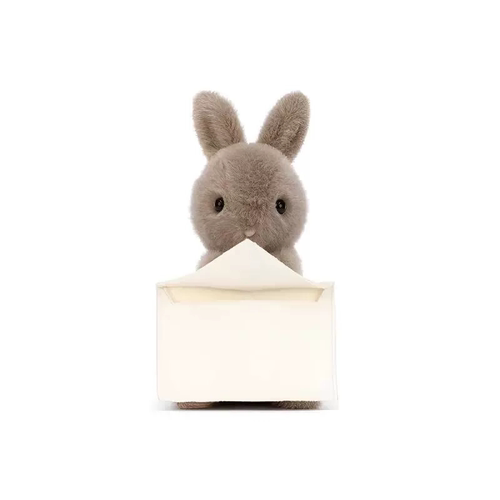 英国Jellycat信使兔子信封邦尼兔柔软可爱安抚毛绒玩具玩偶礼物