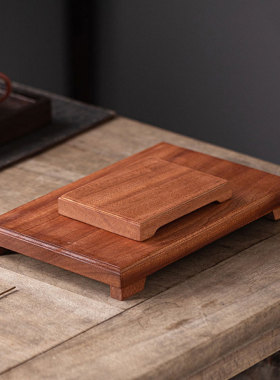 实木摆件底座长方形佛像底垫加高艺术品小工艺品摆台盆景瓷器托架