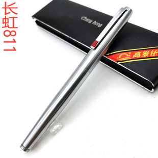 原装 原厂长虹811铱金笔全钢杆卡扣尖90年代老钢笔收藏练字日用