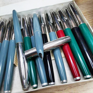 正品金星707老钢笔半钢暗尖80年代老钢笔铱金笔收藏绝版练字日用