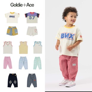 Goldie Ace26春夏新款宝宝男女小童短袖T恤背心短裤防蚊薄长裤子