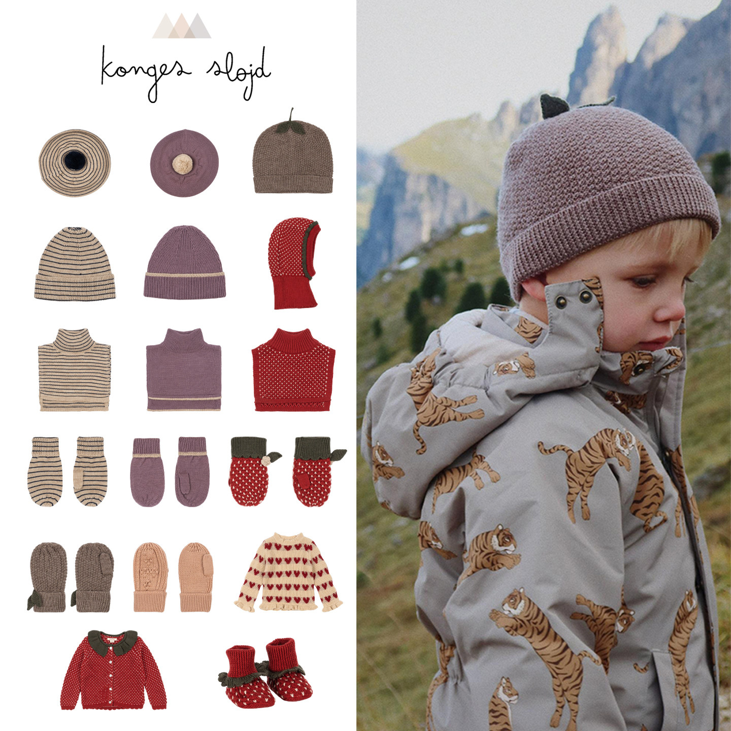 konges slojd25秋冬款婴儿宝宝男女童羊毛针织开衫围巾手套帽子5Z,童装/婴儿装/亲子装,套装,淘宝优惠券,粉丝福利购,淘宝优惠卷