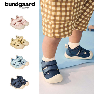 bundgaard26春夏新款婴儿宝宝男女童百搭网面透气魔术贴学步凉鞋