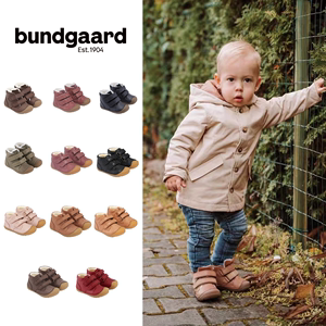 兔子鞋bundgaard婴幼儿魔术贴软底皮单鞋男女童鞋加绒防滑学步鞋
