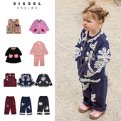 宝宝男女小童休闲马甲外套裤 sissel edelbo25秋冬新款 子连衣裙5Z