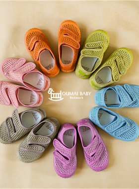 oumai现货grech co魔术贴婴儿宝宝男女小童夏季沙滩网鞋玩水凉鞋