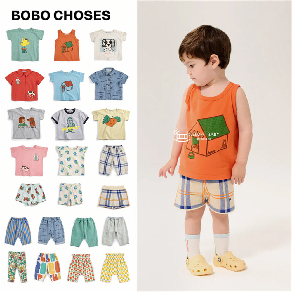 5折Bobo choses26春夏新款baby日常休闲卡通印花短袖T恤裤子