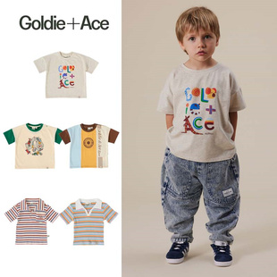 Goldie ace25春夏新款婴儿宝宝男女童纯棉舒适休闲短袖T恤上衣5