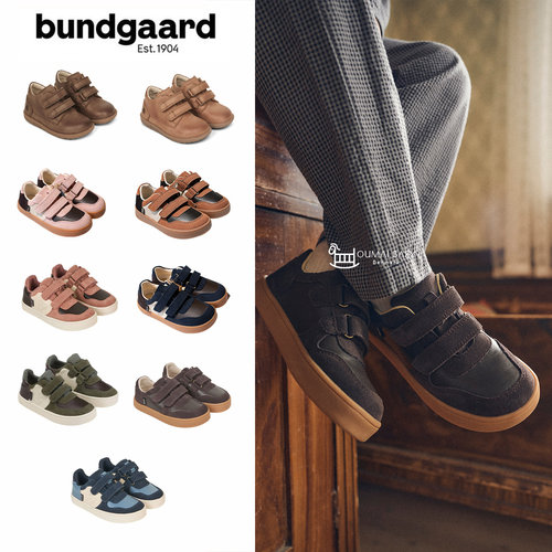 bundgaard26秋冬新款宝宝男女中小儿童休闲魔术贴板鞋四季运动鞋