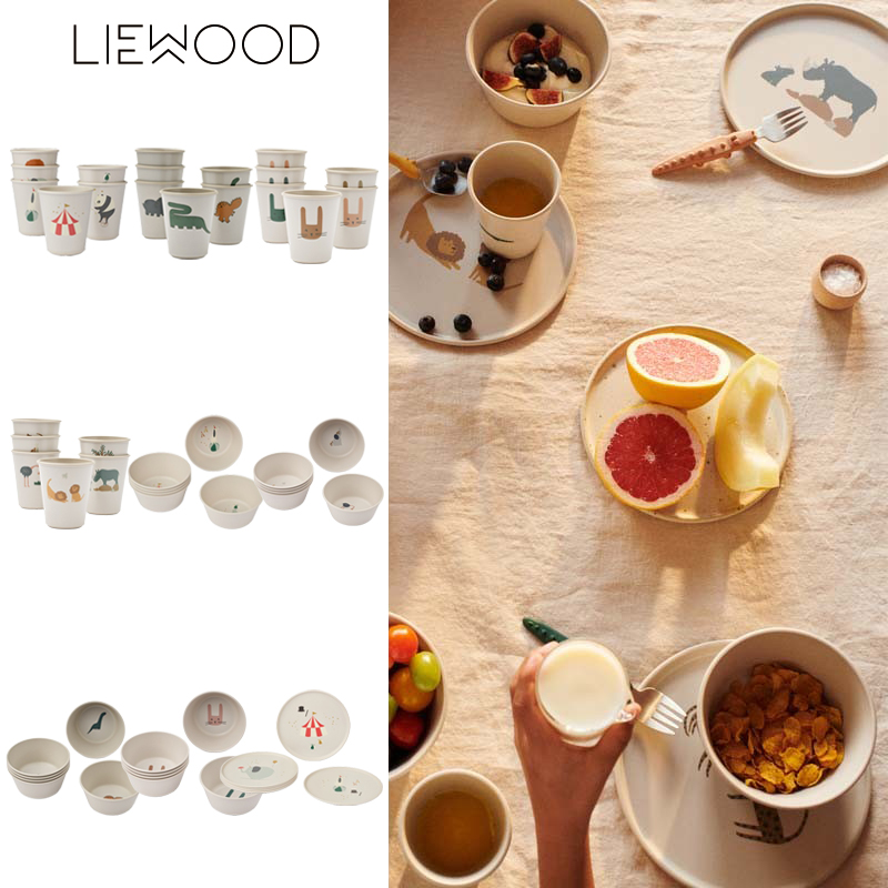 丹麦儿童卡通野餐聚会餐具碗杯子