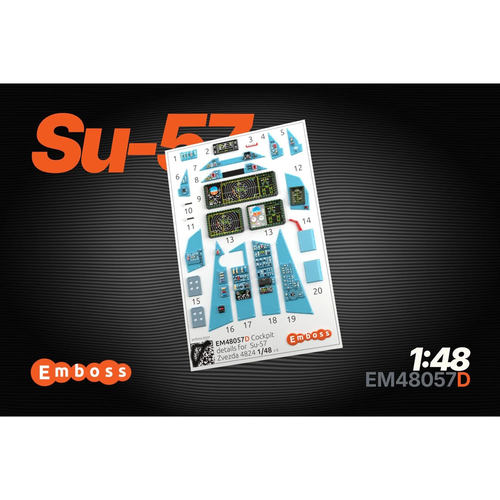 苏57战斗机1/48模型内饰适配红星
