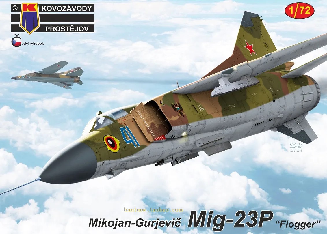 KPM-72286苏联空军米格23/Mig-23P战斗机1/72塑料拼装飞机模型