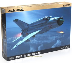 牛魔王70142苏联空军米格21/MIG-21MF战斗轰炸机1/72塑料拼装模型