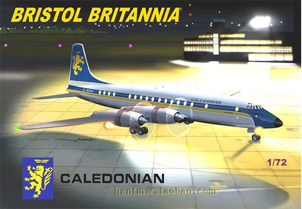 gp096布里斯托不列颠尼亚四发涡桨客机 1/72塑料拼装静态飞机模型
