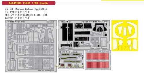 F-84F战斗机1/48蚀刻片细节大包