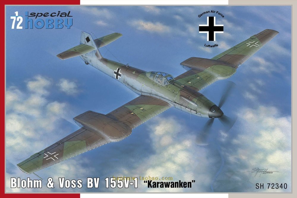 BV155V1战斗机1/72塑料拼装模型