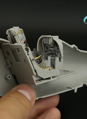 QSD-32193 AV8B战斗机早期1/32拼装模型3D打印彩色座舱贴配小号手