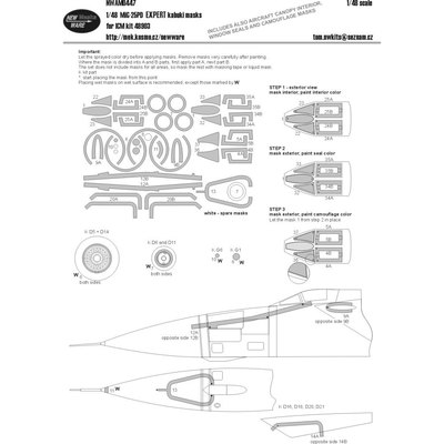 Mig-25PD战斗机1/48模型专家遮盖