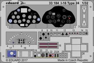 牛魔王33184伊16/I-16战斗机24型1/32拼装模型彩色座舱PE(ICM)