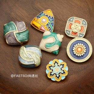 扣金属小香时尚 饰扣西装 纽扣外套风衣装 复古风衣服扣子女毛衣开衫