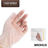 学厨 一次性手套食品加工pvc手套和面烧烤小龙虾烘焙厨房用20只装